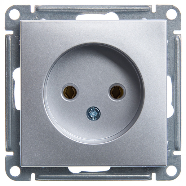 SE Wessen 59 Матовый хром Розетка б/з без шторок, 16А RS16-153-5-86