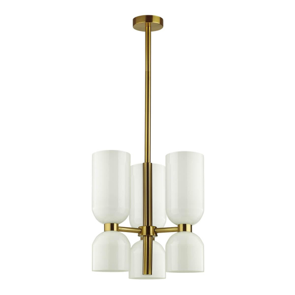 Купить Odeon Light 4798/6 MIDCENT ODL21 213 Бронзовый/белый Люстра E14 6*60W ORINOCO