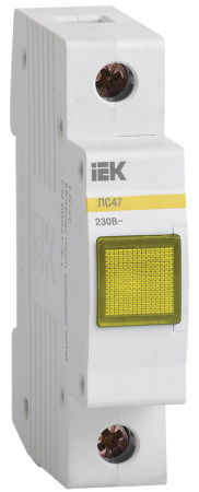 IEK KARAT Сигнальная лампа ЛС-47 (желтая) (неон) MLS10-230-K05