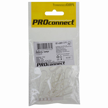 PROconnect Дюбель-хомут 5-10, белый, 10 шт. 07-4501-2-9