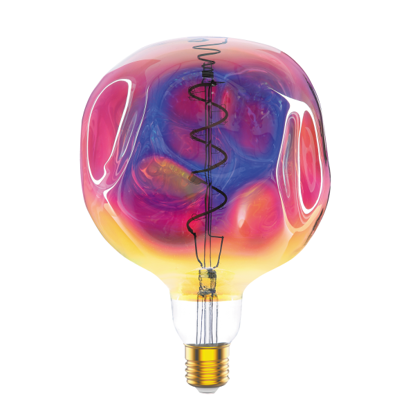 Купить Gauss Лампа Filament G150 5W 250lm 1800К Е27 rainbow LED 1007802103