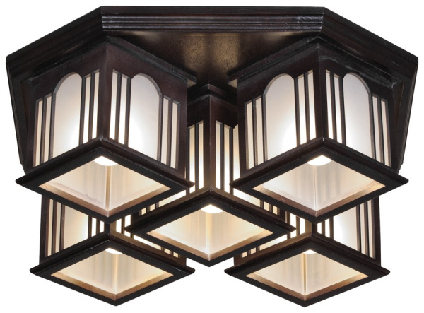 Velante 595-727-05, Светильник потолочный E27,5x40W