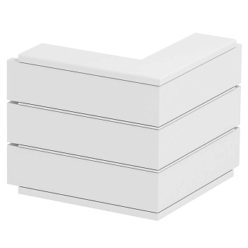 OBO Bettermann Угол внешний кабель-канала Rapid 45 нерегулируемый 53x160 мм, ПВХ, белый 6116263