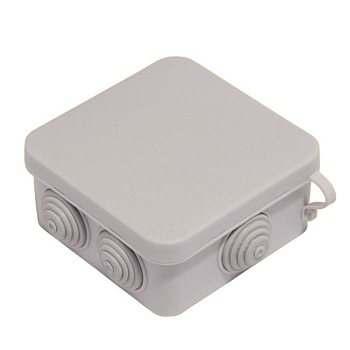 Hegel Коробка разветвительная д/откр монтажа с 6 мембранными вводами, внутр разм 85x85х40 мм, квадрат, IP55 КР2603-И