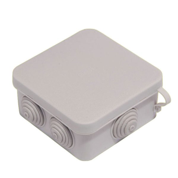 Hegel Коробка разветвительная д/откр монтажа с 6 мембранными вводами, внутр разм 85x85х40 мм, квадрат, IP55 КР2603-И