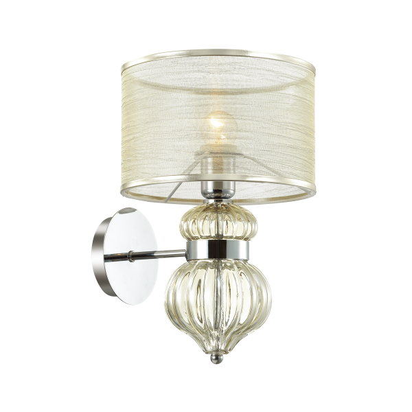 Купить Odeon Light 4687/1W ODL20 501 хром/"шампань"/бежевый  Бра E27 1*40W 220V LILIT