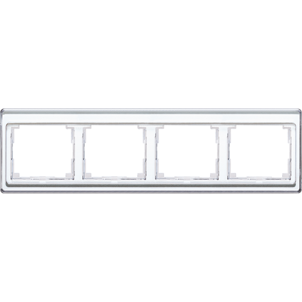 JUNG SL 500 Белая Рамка 4-ая горизонтальная SL5840WW