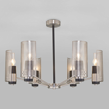 Eurosvet Потолочная люстра в стиле лофт 70139/6 никель a057945
