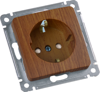 Hegel Мастер внутр Дуб РС16-412-05 Розетка с/з, со шторками, механизм