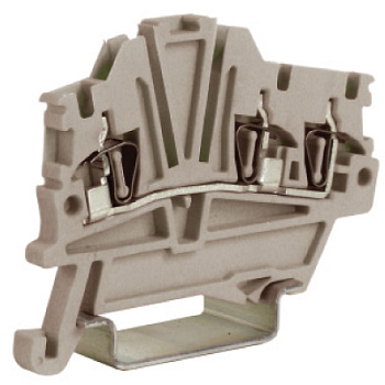 DKC HMM.1/1+2GR(Ex), проходной зажим 1,5 кв.мм серый 1 ввод/2 вывода