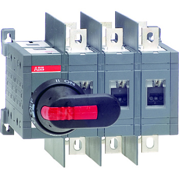 ABB OT250E03WC Рубильник реверсивный до 250А 3-полюсный (без ручки у правления) с увел. межфаз. раст 1SCA022767R8790
