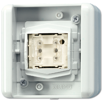 JUNG KNX Клавиша однокнопочная с BCU, положение Выключатель 8471.01LEDW