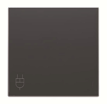 ABB SKY Чёрный бархат Накладка для розетки SCHUKO с крышкой 2CLA858810A1501