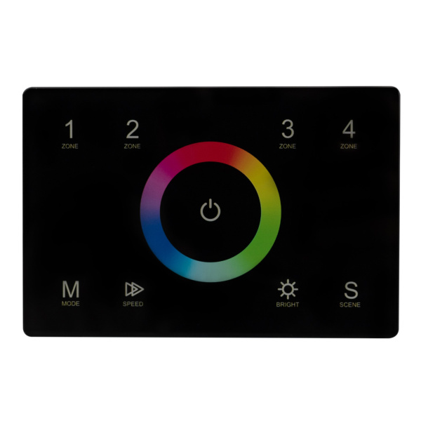 Купить Arlight Панель Sens SMART-P83-RGB Black (230V, 4 зоны, 2.4G) (IP20 Пластик, 5 лет) 028403