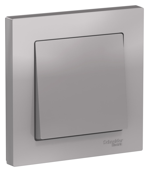 Купить Systeme Electric AtlasDesign Алюминий Выключатель 1-клавишный сх.1, 10АХ, в сборе