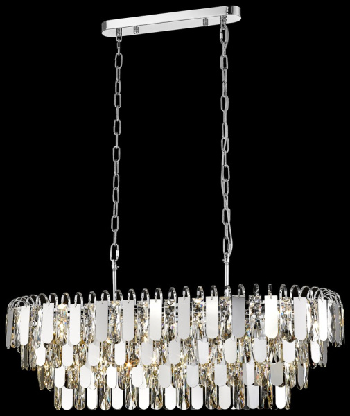 Wertmark WE105.12.103 Люстра подвесная Хром/Хром, Прозрачный E14 12*40W