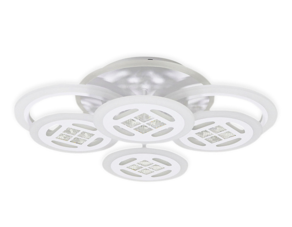 Купить Ambrella Потолочный светодиодный светильник с пультом FA2951/6 WH белый 4200K/3000K+6400K/6400K+3000K 125W 550*405*150 (ПДУ ИК)