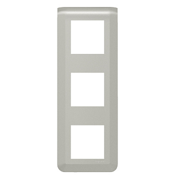 Legrand Mosaiс Рамка - Программа Mosaic - 3х2 модуля - вертикальная - алюминий 079323L