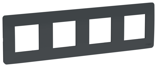 Купить SE Unica Studio Антрацит Рамка 4-ная NU200854