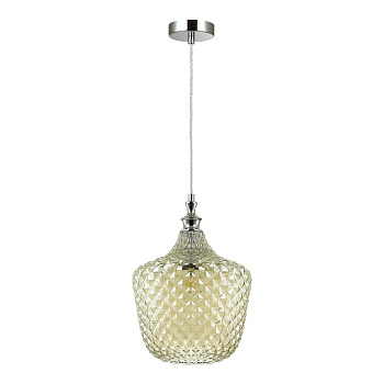 Odeon Light 4706/1 ODL20 367 св.коричневый/хром Подвес E27 60W 220V VITA