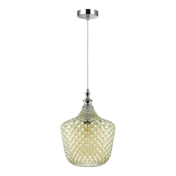 Odeon Light 4706/1 ODL20 367 св.коричневый/хром Подвес E27 60W 220V VITA