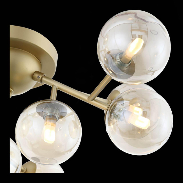 Купить ST LUCE SL438.202.12 Люстра потолочная  Золото/Коньячный G9 12*28W