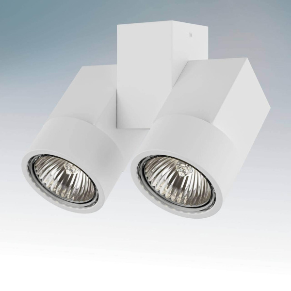 Купить Lightstar Светильник точечный накладной декоративный под заменяемые галогенные или LED лампы Illumo X2 Lightstar 051036