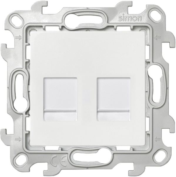 Купить Simon 24 Белая Розетка 2хRJ45 кат. 5е UTP 2450593-030
