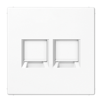 JUNG Плата (фиксация защёлкиванием) для двух модулей термопласт белый LS1969-25WEWW