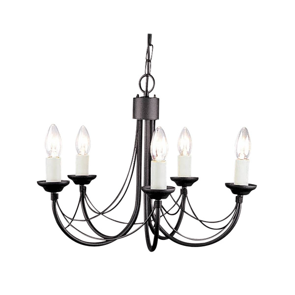 Natural Concept CARISBROOKE Люстра CB5-BLACK Natural Concept CARISBROOKE Люстра CB5-BLACK