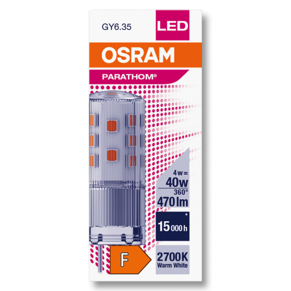 Купить OSRAM PARATHOM Special PIN CL 40 non-dim 4W/827 GY6.35 4058075622357