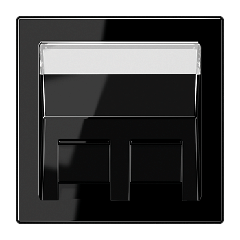 JUNG Накладка для модульных разъемов, чёрный LS569-30BFPLSW