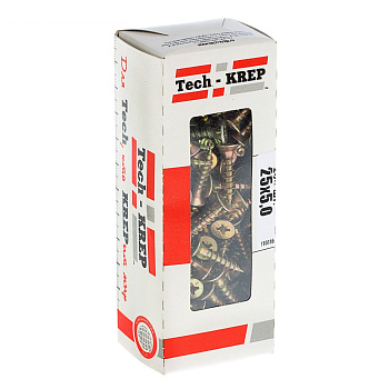 Tech-Krep Саморезы универсальные  25х5,0 мм (200 шт) желтые - коробка с ок. 102259