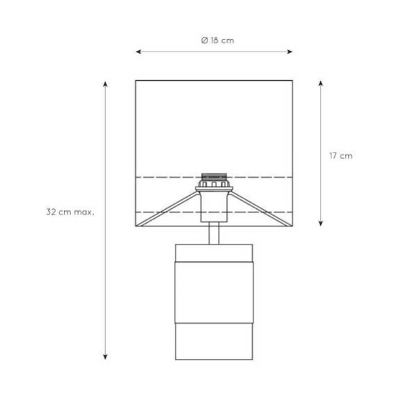 Купить Lucide EXTRAVAGANZA FRIZZLE Коричневый Настольная лампа 10500/81/43