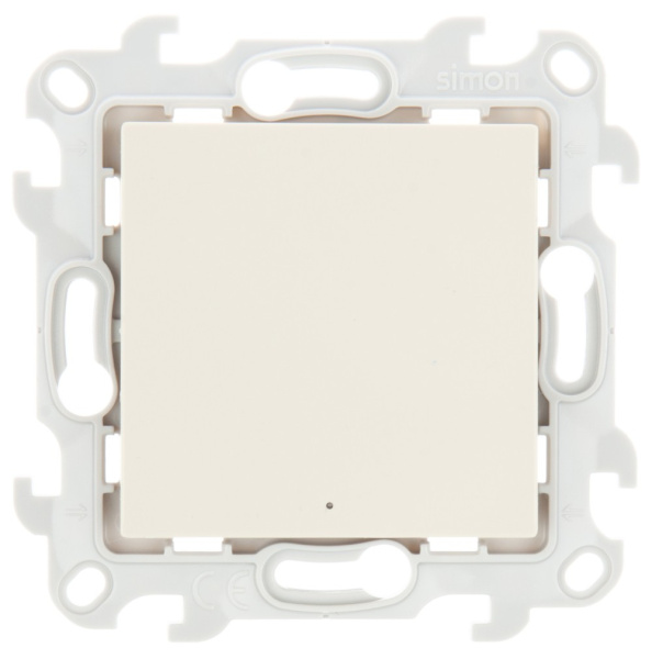 Simon 24 Слоновая кость Одноклавишный переключатель с подсветкой 2450204-031