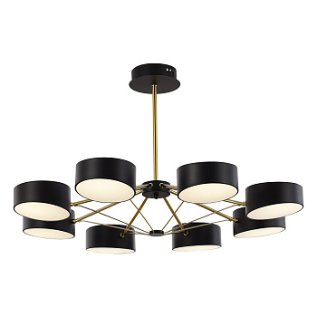 Evoluce SLE6005-402-08 Светильник потолочный Черный/Черный LED 8*10W