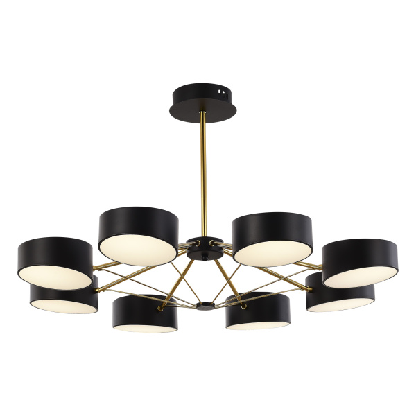 Evoluce SLE6005-402-08 Светильник потолочный Черный/Черный LED 8*10W