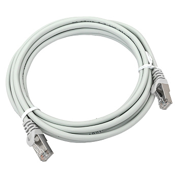 EKF Патч-корд TERACOM PRO Cat.5E экранированный FTP оболочка LSZH серый (3,0м)