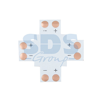 LAMPER Плата соединительная (X) для одноцветных светодиодных лент шириной 8 мм 144-127
