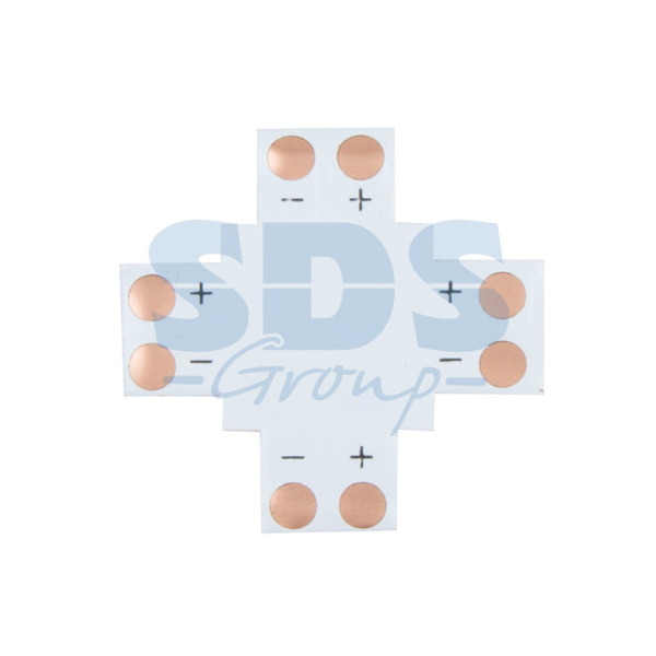 LAMPER Плата соединительная (X) для одноцветных светодиодных лент шириной 8 мм 144-127