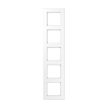 JUNG A550 Белый Рамка 5-ая для вертикальной и горизонтальной установки A5585BFWW