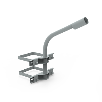 Gauss Кронштейн для уличных светильников на опору с 2 хомутами 625х460х680 D48мм 903265302