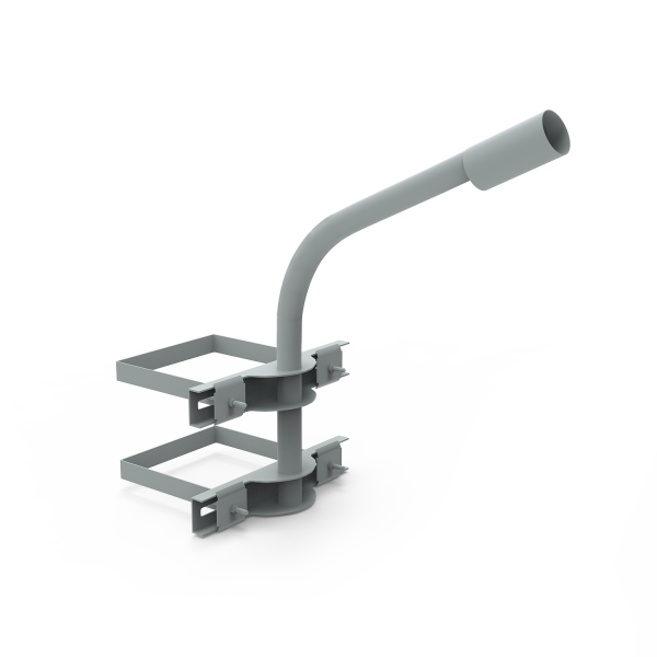 Gauss Кронштейн для уличных светильников на опору с 2 хомутами 625х460х680 D48мм 903265302