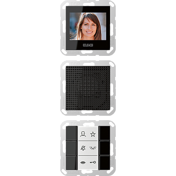 JUNG Video-внутренняя панель, чёрный SIVIA622SW