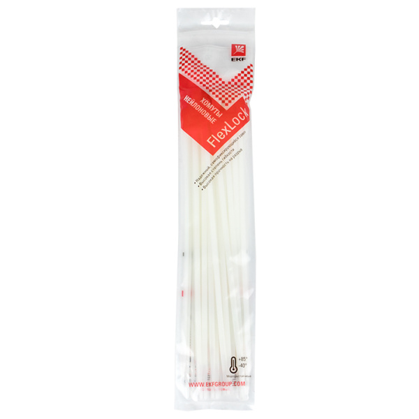 Купить EKF PROxima Хомут P6.6 стандартный (б), 4.8x250 (100шт) FlexLock