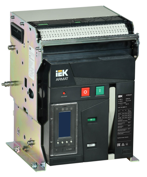 IEK ARMAT Автоматический выключатель воздушный стационарного исполнения 3P B 85кА 1600А TY с акс.