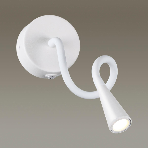 Купить Odeon Light 4255/3WL HIGHTECH ODL21 181 белый/металл Настен.светильник выкл на базе IP20 LED 3W 270Лм 3000K ODDS