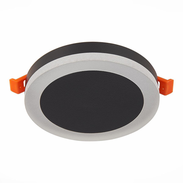 ST Luce ST104.442.06 Светильник потолочный Черный LED 1*6W 4000K 468Lm Ra>80 120° IP20 D110xH20 170-240V