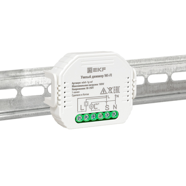 Купить Умный диммер в подрозетник 1-канальный Wi-Fi EKF Connect