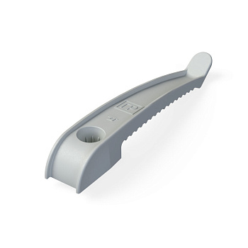 Промрукав Держатель кабеля односторонний для прямого монтажа серый (20шт/240шт уп/кор) PR13.0380